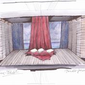 Divadlo Na Jezerce Othello prvni ctena zkouska navrh sceny 2 foto Ivan Kahun
